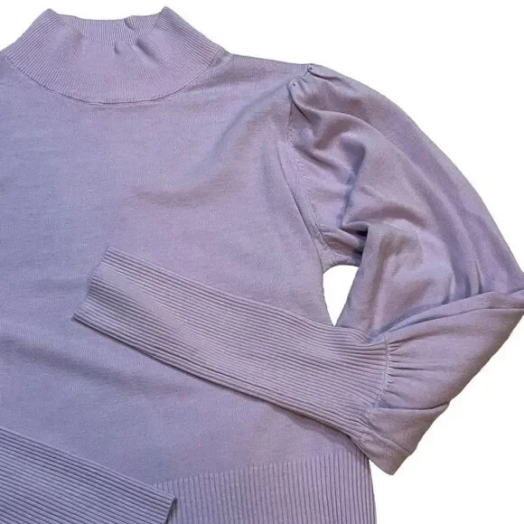 Lavender Turtleneck Sweater - Picture 4 of 16